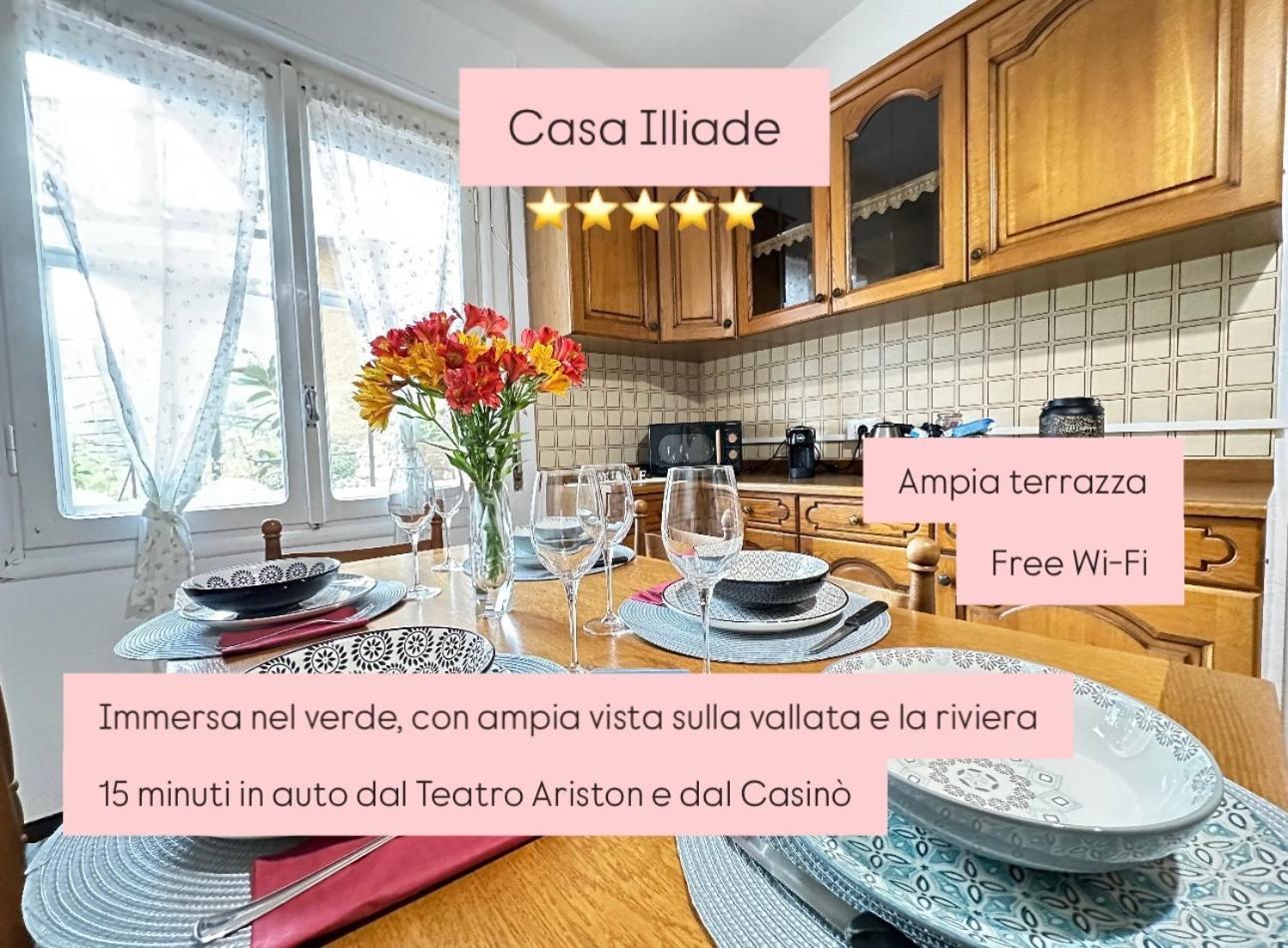 Appartamento Sanremo Mare E Relax - Affittasi "Casa Illiade" Con Parcheggio Libero, Terrazza E Wi-Fi Esterno foto